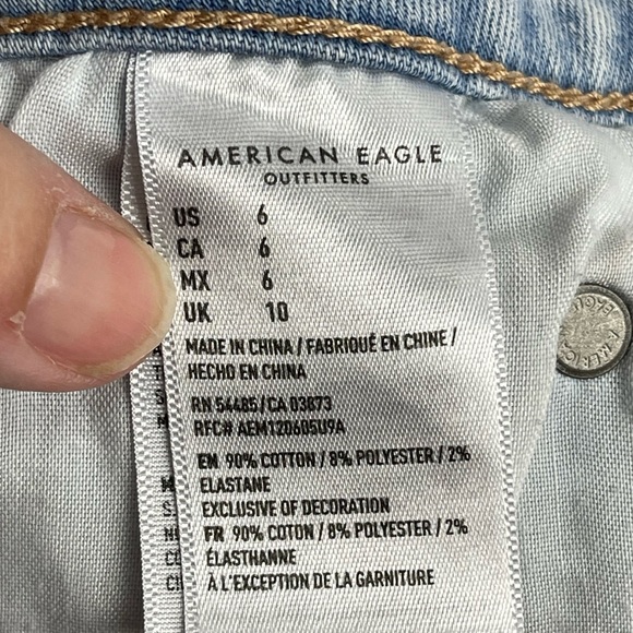 American Eagle Outfitters super hi-rise shortie shorts size 6 - Picture 10 of 10